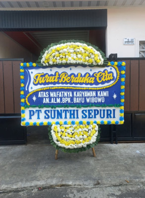 Papan Bunga Duka di Karet Tengsin