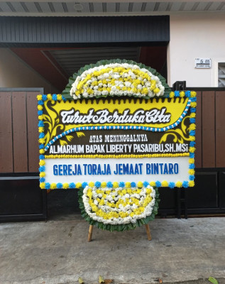 Papan Bunga Duka di Karet Tengsin